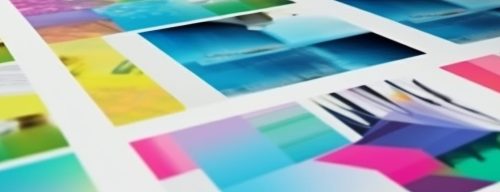 Modern printing press produces multi colored printouts accurately generated by artificial intelligence